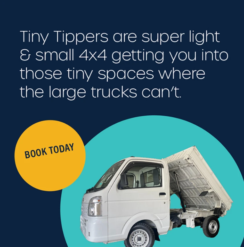 small tipper van hire sunshine coast | tiny tipper and wheelchair hire